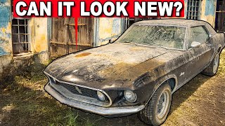 I Found an ABANDONED Mustang From The 60s To Detail [upl. by Lukash49]