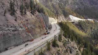 Kicking Horse Canyon Phase 4 Fall 2023 Flyby [upl. by Asirem]