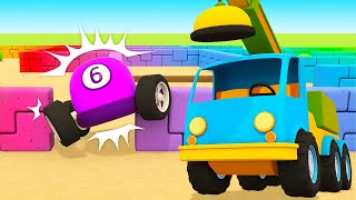 Racing cars in the LABYRINTH Helper cars cartoon for kids  Full episodes of car cartoons for kids [upl. by Eceer572]