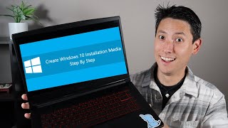 How To Create Windows 10 Install Media USB  FREE amp EASY [upl. by Velda]