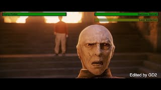 Harry Potter vs Quirinus Quirrell amp Lord Voldemort with healthbars [upl. by Padraic560]