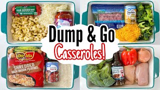 THE EASIEST DUMP amp GO CASSEROLES  5 Quick amp EASY Cheap Casserole Dinner Recipes  Julia Pacheco [upl. by Feeney948]