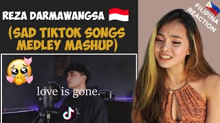 Reza Darmawangsa quotLove is Gonequot sad tiktok songs medleymashup  FILIPINA REAKSI [upl. by Enellek]