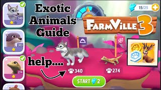 Farmville 3 Exotic Animal Guide [upl. by Esirehs849]