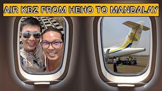 Air KBZ flight experience from Heho to Mandalay [upl. by Naerb]