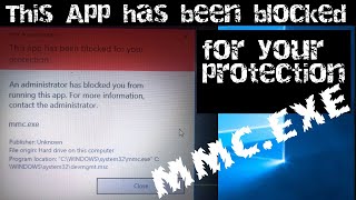 Cara Mengatasi Device Manager Tidak bisa dibukaquotThis App Has been Blocked for your protectionquot [upl. by Aynotel]