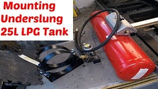 Campervan Motorhome Underslung Refillable LPG Gas Tank Installation [upl. by Keeryt52]