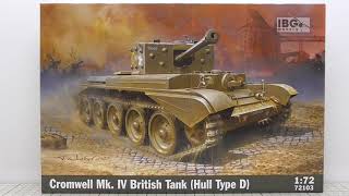 IBG MODELS 172 Cromwell Mk Ⅳ British Tank Hull Type D Kit Review [upl. by Oiramej503]