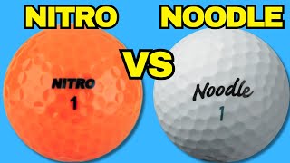 Best Budget Golf Ball NITRO vs NOODLE Cut Open [upl. by Koball]