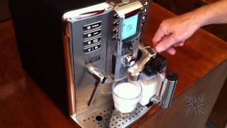 Gaggia Accademia  35  Making a Cappuccino [upl. by Bel]