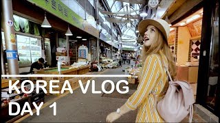 🇰🇷 KOREA VLOG Day 1 Street Food and Zombies [upl. by Tewfik870]