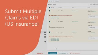 Submit Multiple Claims via EDI US Insurance [upl. by Learsiy]