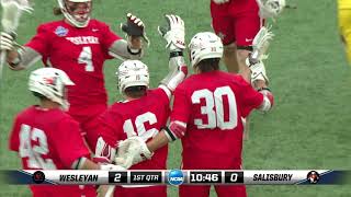 2018 D3 NCAA Lacrosse National Championship Game Wesleyan vs Salisbury [upl. by Diella228]