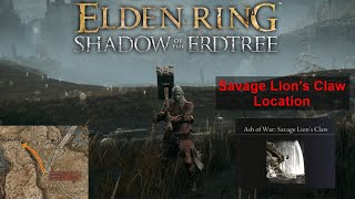 Elden Ring DLC Ash of War Savage Lions Claw Location [upl. by Niassuh]