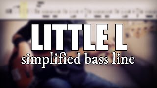 Little L  Jamiroquai  Simplified bass line with tabs 53 [upl. by Yebloc]