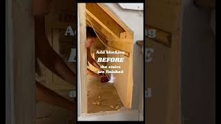 DIY stair railing advice don’t get stuck doing this barndominium barndominiumtour barndo diy [upl. by Ikiv108]