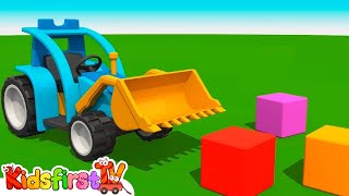 Leo the Truck amp an excavator Learning videos [upl. by Peirce980]