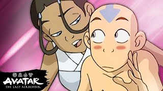 Katara and Aangs Most Romantic Moments 🥰  Avatar The Last Airbender [upl. by Yeldud797]