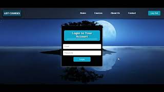 LIST COURSE Website HTML CSS JS [upl. by Isnyl]