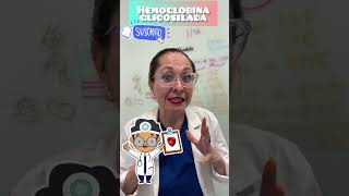 HEMOGLOBINA GLICOSILADA 🔼🔽 hemoglobina estudiosmedicos saludybienestar [upl. by Assenar]