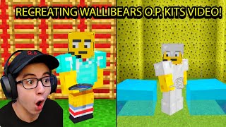 Recreating Wallibears OP Kits Video in Minecraft Bedwars [upl. by Solracesoj]