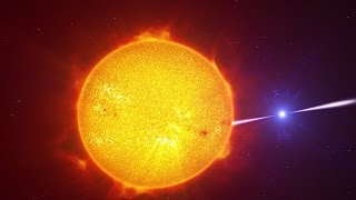 Artist’s impression video of the exotic binary star system AR Scorpii [upl. by Ibson]