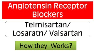 Angiotensin Receptor Blockers ARBs  Telmisartan Valsartan Losartan Mode of Action [upl. by Almund308]