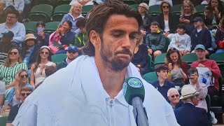 Musetti piange😭dopo la vittoria con PERRICARD a WIMBLEDON e raggiunge SINNER ai quarti💪 [upl. by Ynolem]