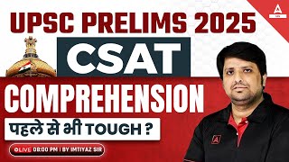 UPSC Prelims 2025  CSAT Comprehension UPSC CSAT Classes  Adda247 IAS [upl. by Norvin]