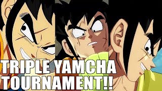 TRIPLE YAMCHA TEAM Full Dragon Ball FighterZ Tournament Run [upl. by Kleon]