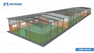 Steel Structure with Concrete Walls Solution [upl. by Bracci]