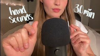 ASMR  30 Minutes of EVERY HAND SOUND Finger Flutters Snapping Scratching  More [upl. by Sauls]