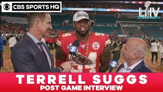 Terrell Suggs post game interview  Super Bowl LIV  CBS Sports HQ [upl. by Aeynod]