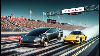 Tesla Cybertruck vs Porsche 911 Drag Race [upl. by Licha426]