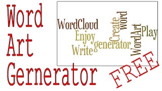 Word Generator  Create Your Own Word Cloud For FREE [upl. by Adlez]