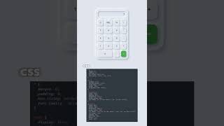 Neumorphic Calculator using HTML CSS and JavaScript html css javascript coding webdesign [upl. by Nisen]
