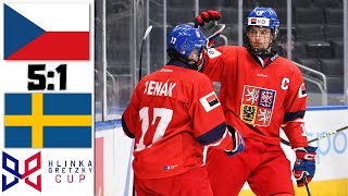 CZECHIA VS SWEDEN SEMIFINALS HLINKA GRETZKY CUP 2024 [upl. by Solitta]