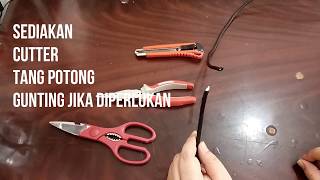 tutorial cara sambung kabel antena yang benar [upl. by Dannon]