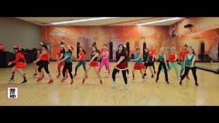 ROCKIN AROUND THE CHRISTMAS TREE  REMIX  ZUMBA DANCE WORKOUT  NESS FIT DANCE [upl. by Keven607]