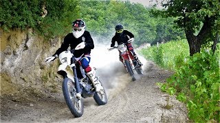 KTM vs HUSQVARNA Ktm exc 300 vs Husqvarna wr 125 [upl. by Ecirtram]