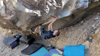 Joes Valley Bouldering  Kobra Khan  V4 [upl. by Aicenad133]