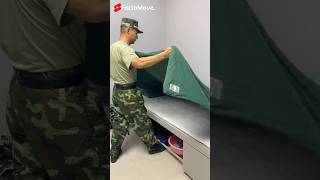 Army मैन की फुर्ती देख कर्नल हुआ खुश  army packing 🧳 shortsvideo [upl. by Pillyhp]