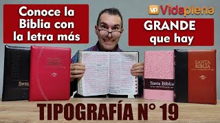 Biblia de LETRA SUPER GIGANTE 19pt de LUJO Reina Valera 60  Reseña SUPER VISIBLE [upl. by Vivian]