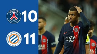 RESUMEN PSG 10  11 Montpellier  Ligue 1 [upl. by Roseann]