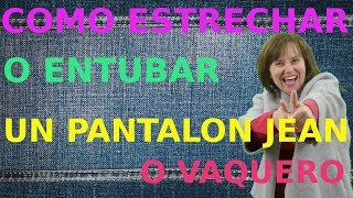 Como Estrechar o entubar un pantalón jean o vaquero [upl. by Karli]