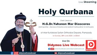 Holy Qurbana  HGDrYuhanon Mar Diascoros Metropolitan  LIVE [upl. by Grewitz976]