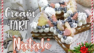 🎄CREAM TART DI NATALE 🎄CHRISTMAS CREAM TART  Le ricette di DELIZIEePASTICCi [upl. by Rehoptsirhc]