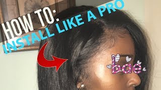 HOW TO INSTALL A LACE FRONTAL [upl. by Olegna781]