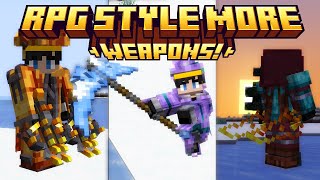 This Mod Adds RPG Weapons to Minecraft  RPG Style Weapons [upl. by Carpenter]