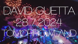 David Guetta  Tomorrowland 2872024 [upl. by Purvis]